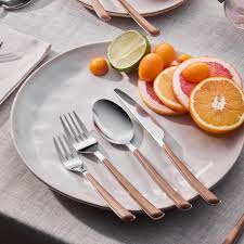 Karaca Melia 24 Piece Cutlery Set for 6 Person (6 dinner knives - 6 tablespoons - 6 dinner forks - 6 dessert forks)Made in turkia
