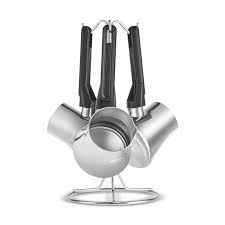 Karaca Avena 3-Piece Coffee Pot Set (Small Size: 230 L - Medium Size: 320 L - Large Size: 395 L )
