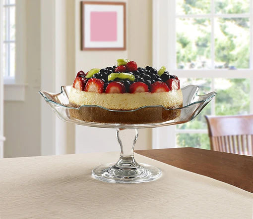 Pasabahce Splash Footed Serving Platter - 32cm