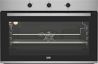 Beko Built-in 90cm 96 L Gas Oven / Gas Grill with Cooling Fan, Stainless - BBWHT12104XS