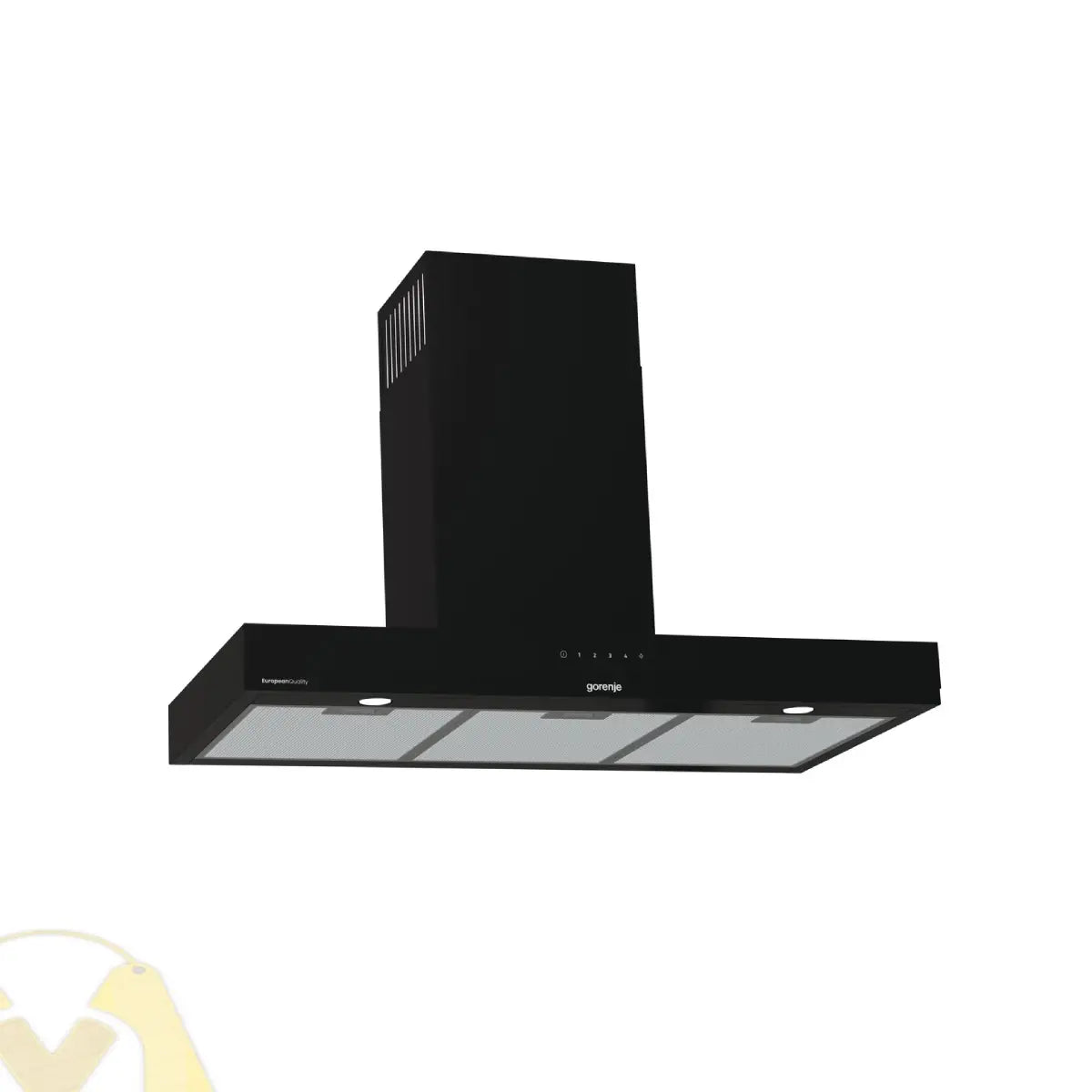 Gorenje T- Shape Wall Mounted Cooker Hood 90 cm 674 m³/h Black WHT944EGB