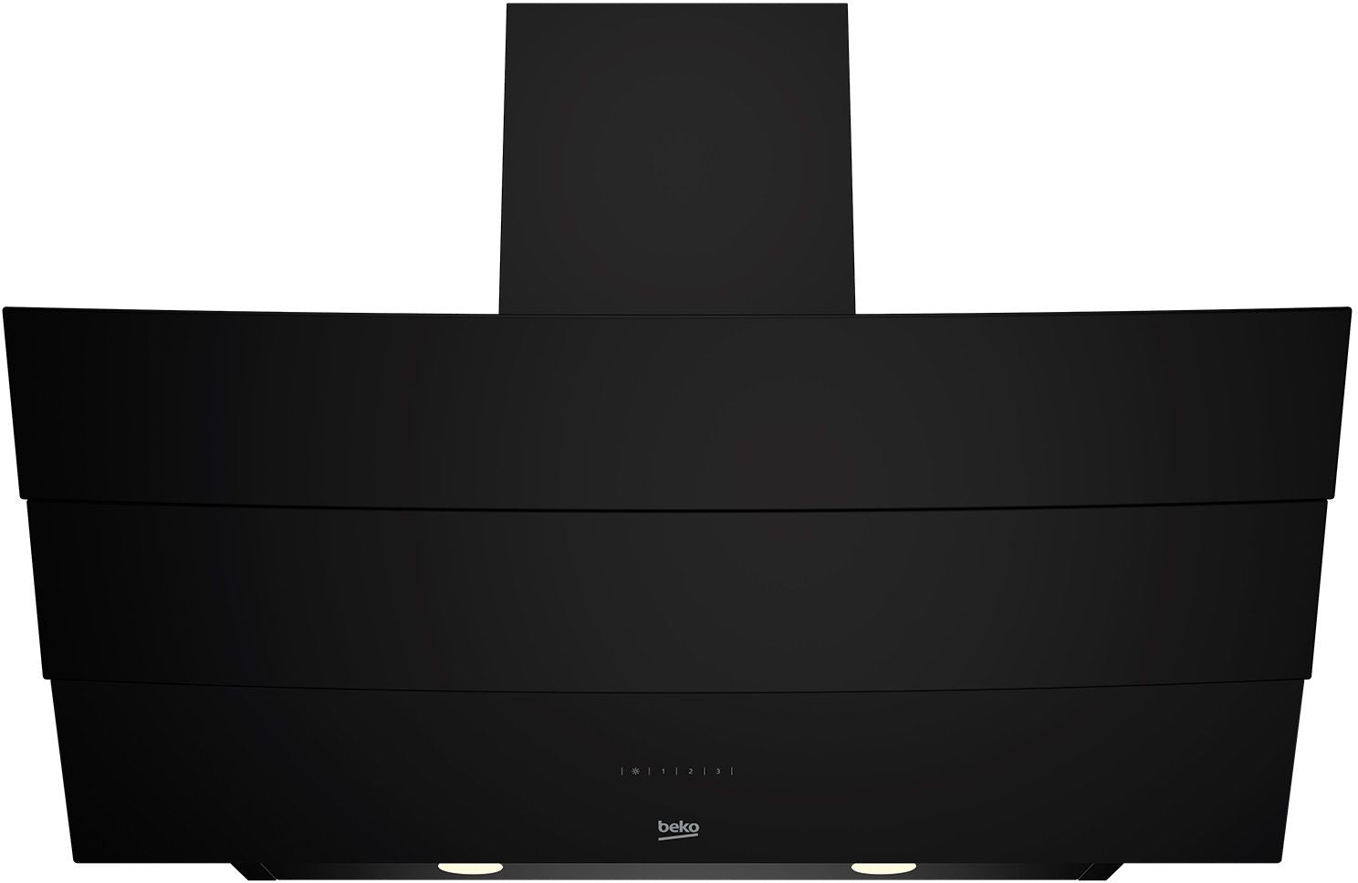 Beko Built-In 90cm Black Inclined Decorative Hood - HCA92640BHE