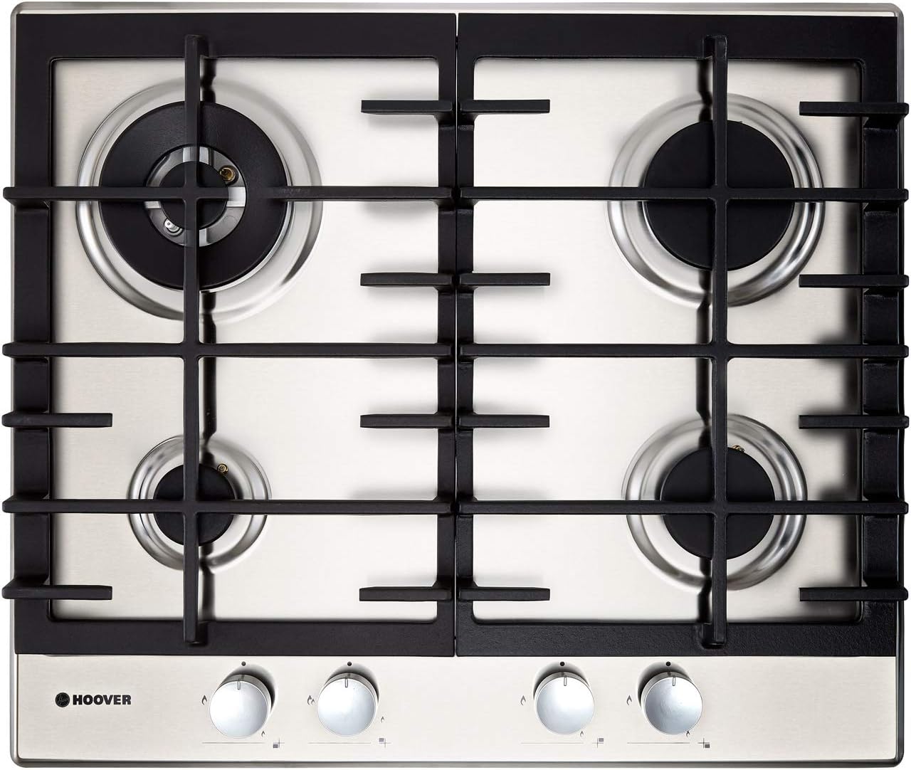 Hoover Built-In 60cm 4-Burner Gas Hob  - HHG6BR4MX