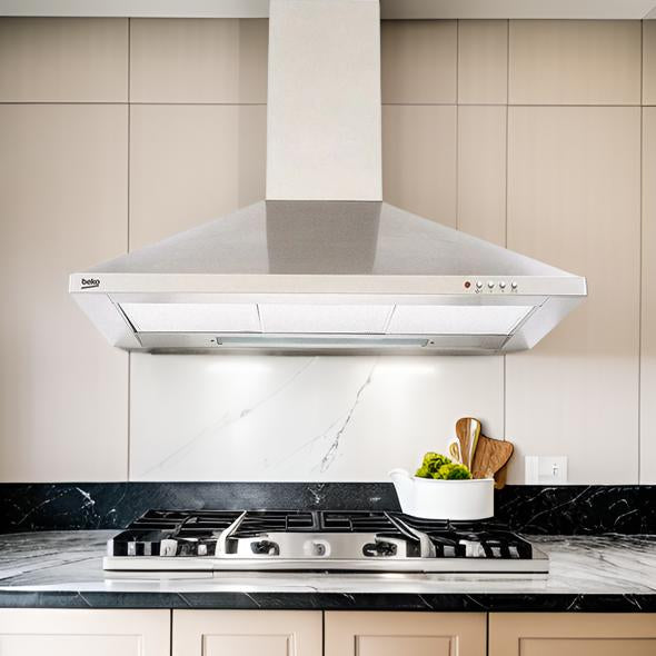 Beko Built-In 90cm Pyramid Hood - CWB9441XNH