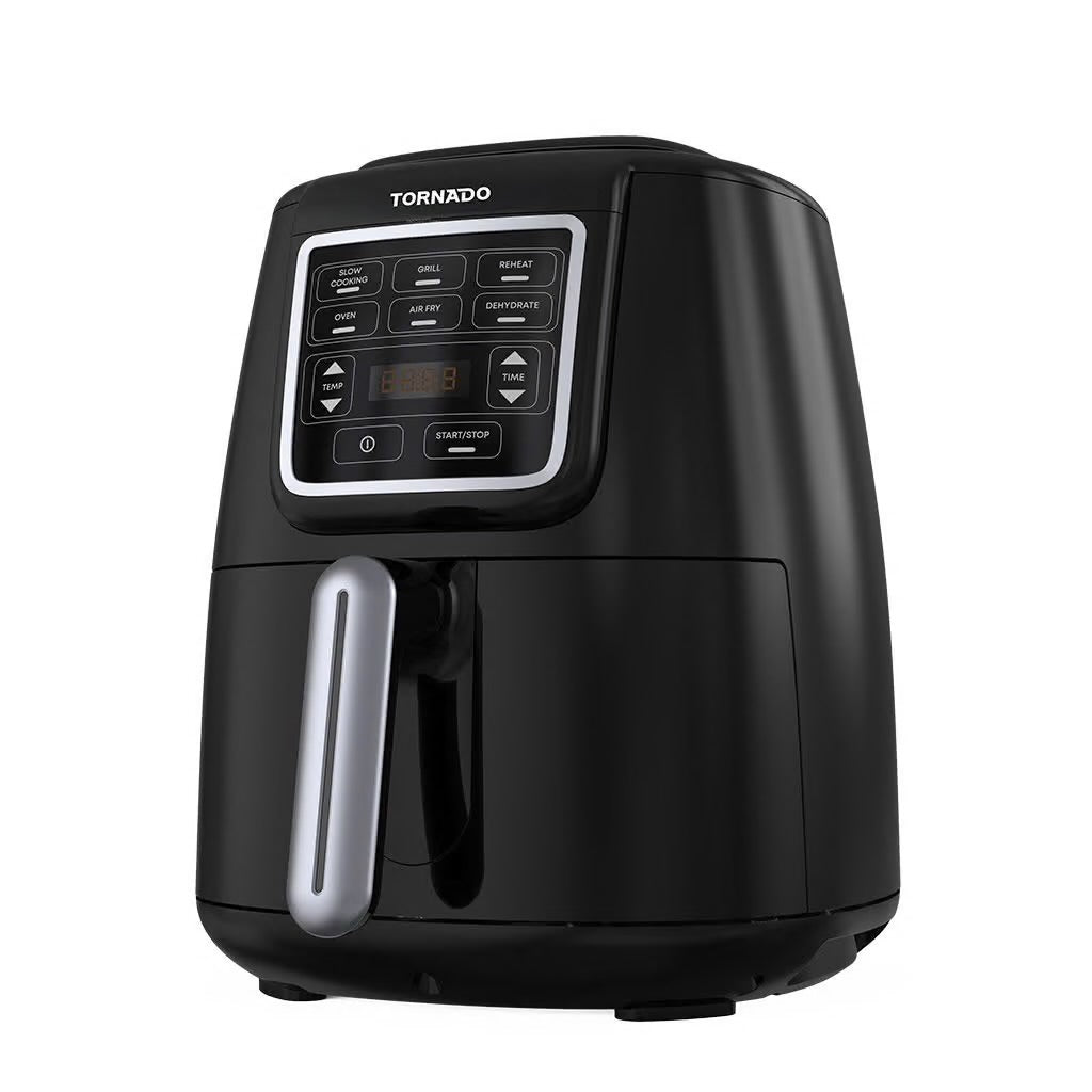 Tornado Air Fryer 4 L, 1550 W, Digital LED Display - THF-1554D-XL-BS