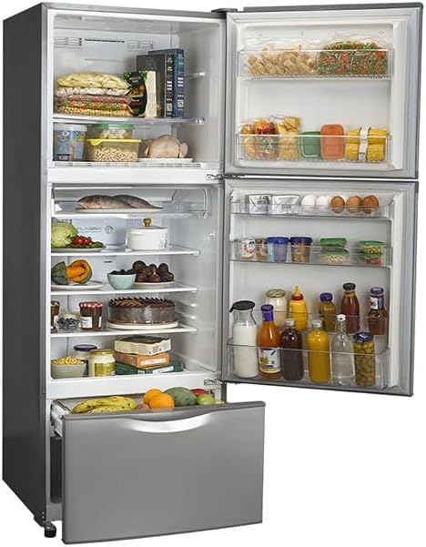 Toshiba 3-Door 351 L Refrigerator - GR-EFV45-SL