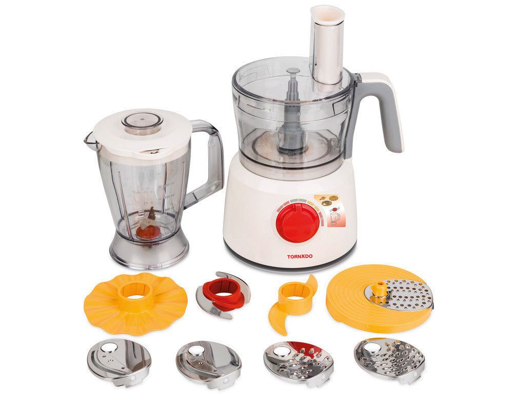 Tornado 1000 Watt, 1.2 L Bowl, 1 L Jar Food Processor - TFP1000CC