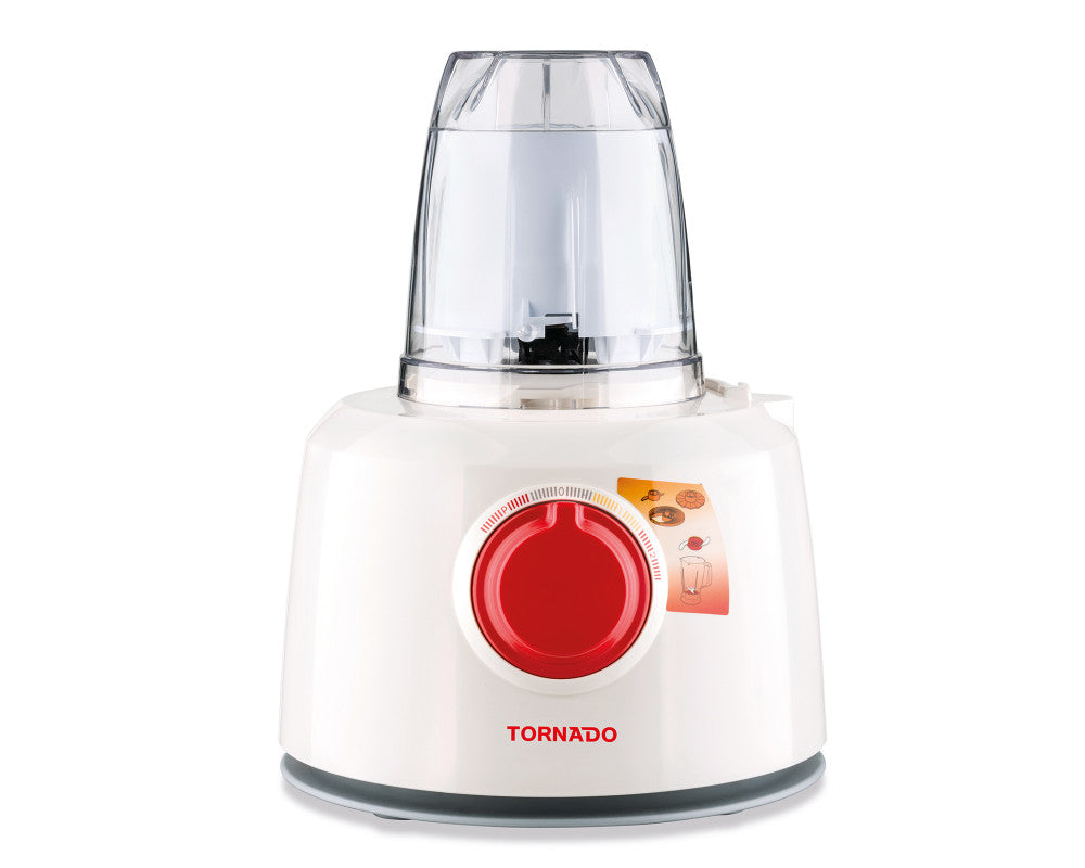 Tornado 1000 Watt, 1.2 L Bowl, 1 L Jar Food Processor - TFP1000CC