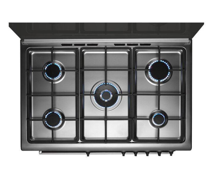 La Germania Freestanding 90cm 5-Burner Gas Cooker - 9M10GRB1X4AWW