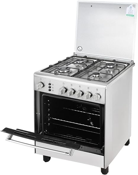 La Germania Freestanding 60cm 4-Burner Gas Cooker - 6D80GRB1X4AWW