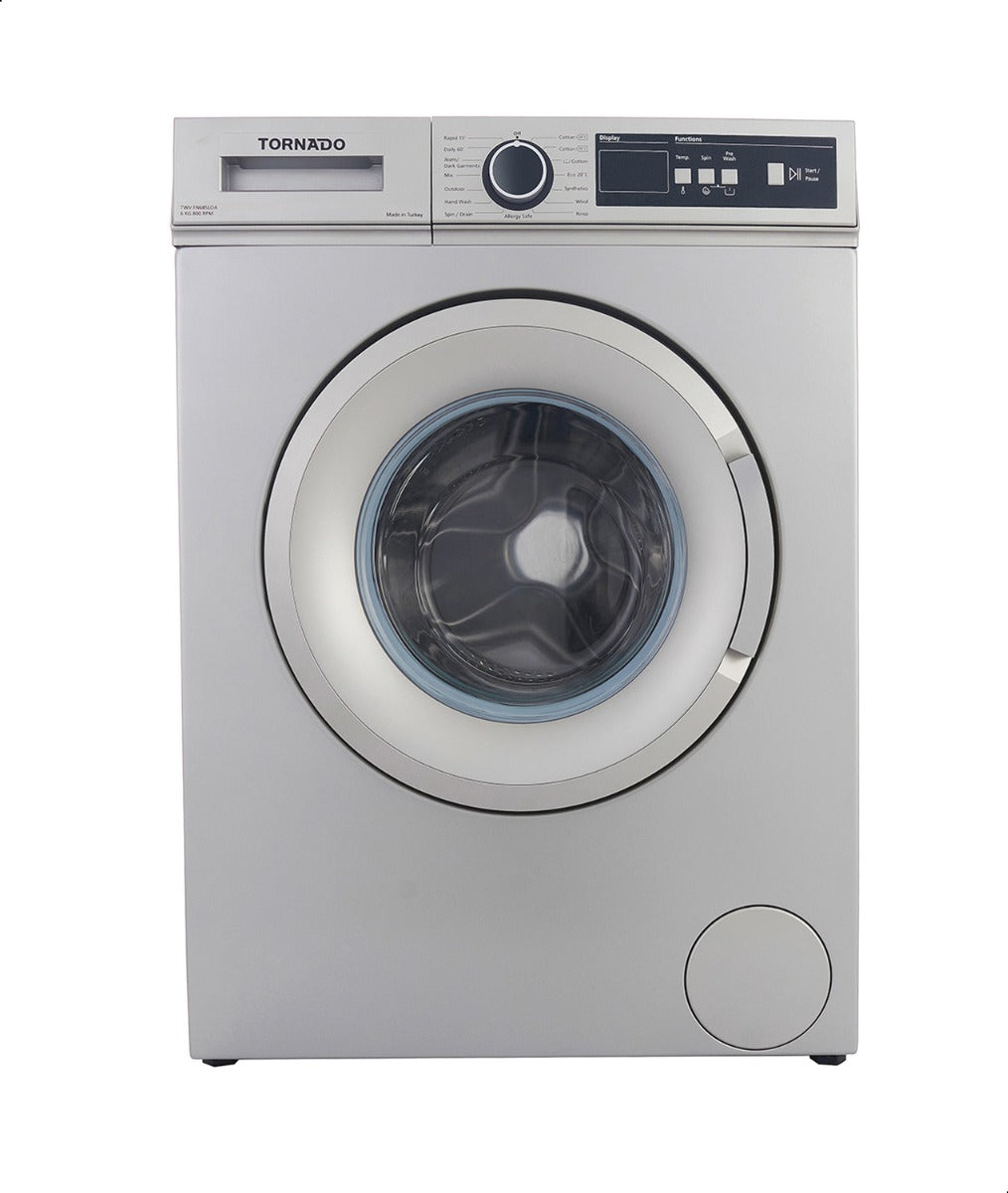 Tornado 6 KG Front Loading Fully Automatic Washing Machine - TWV-FN68SLOA