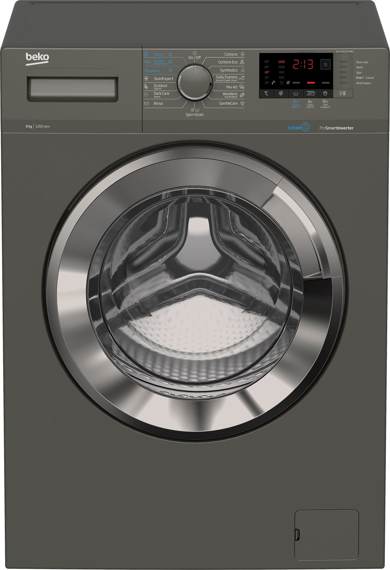 Beko 9 KG Front Loading Washing Machine - WTX91232XMCi