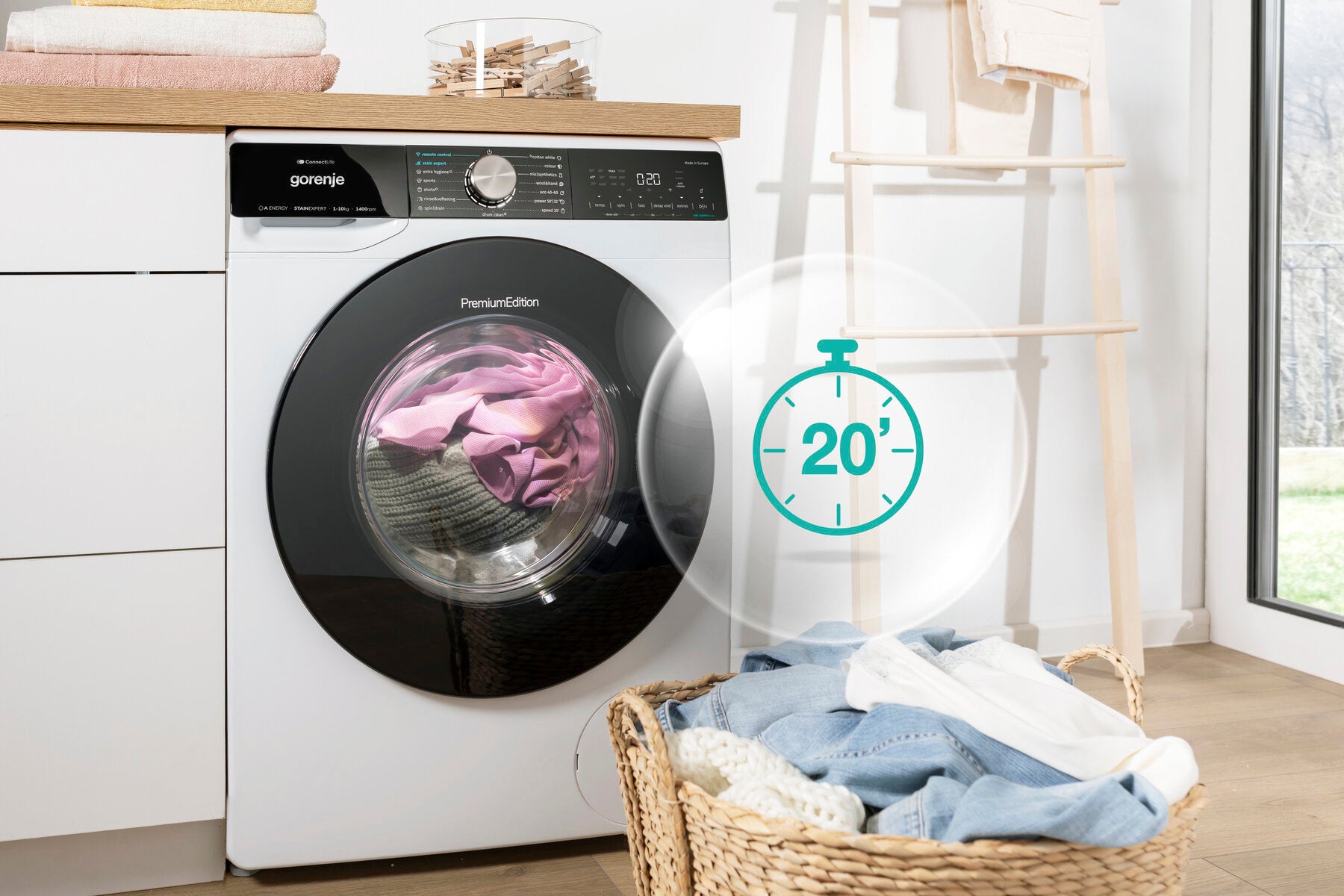 Gorenje 8 KG Front Loading Washing Machine - WNEI84AS/A