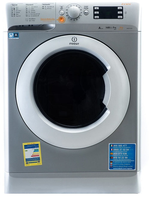 Indesit Front Loading 9 KG Washer + 6 KG Dryer - XWDE961480XSEX