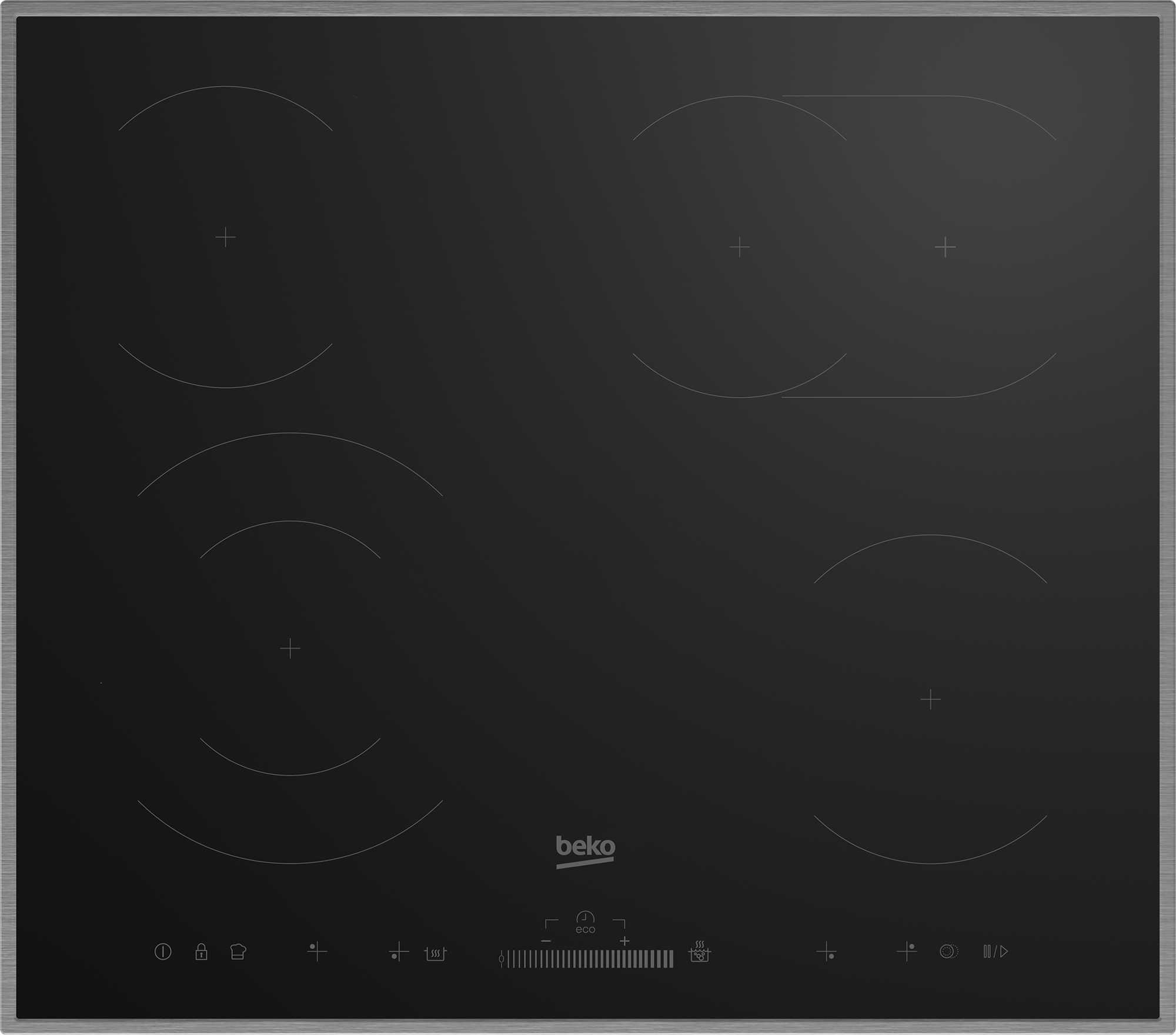 Beko Built-in 60cm 4-Burner Electric Hob - HIC 64503 TX