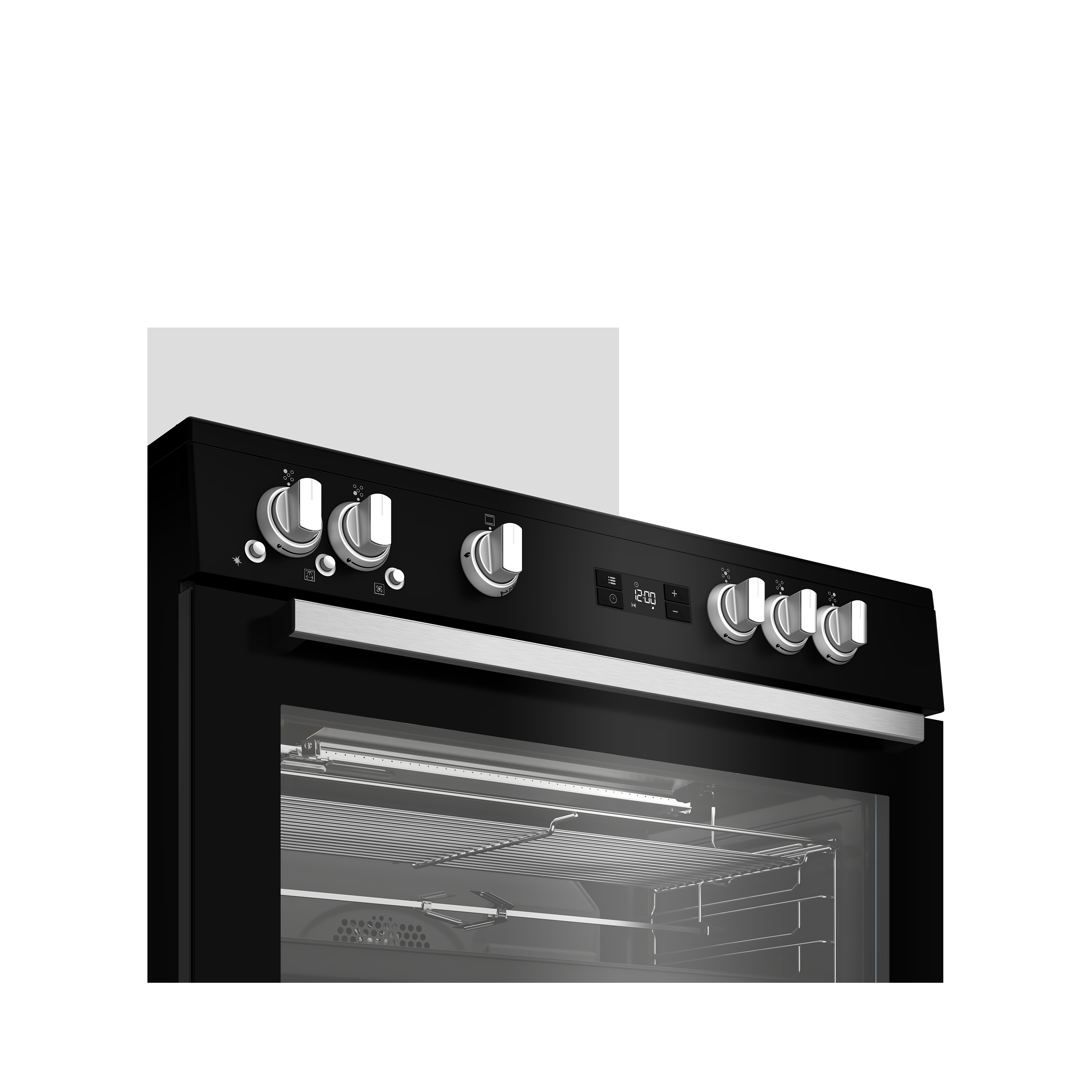 Beko Freestanding 90cm 5-Burner Cooker Gas Grill with Cooling Fan - GGR 15325 FX NBE