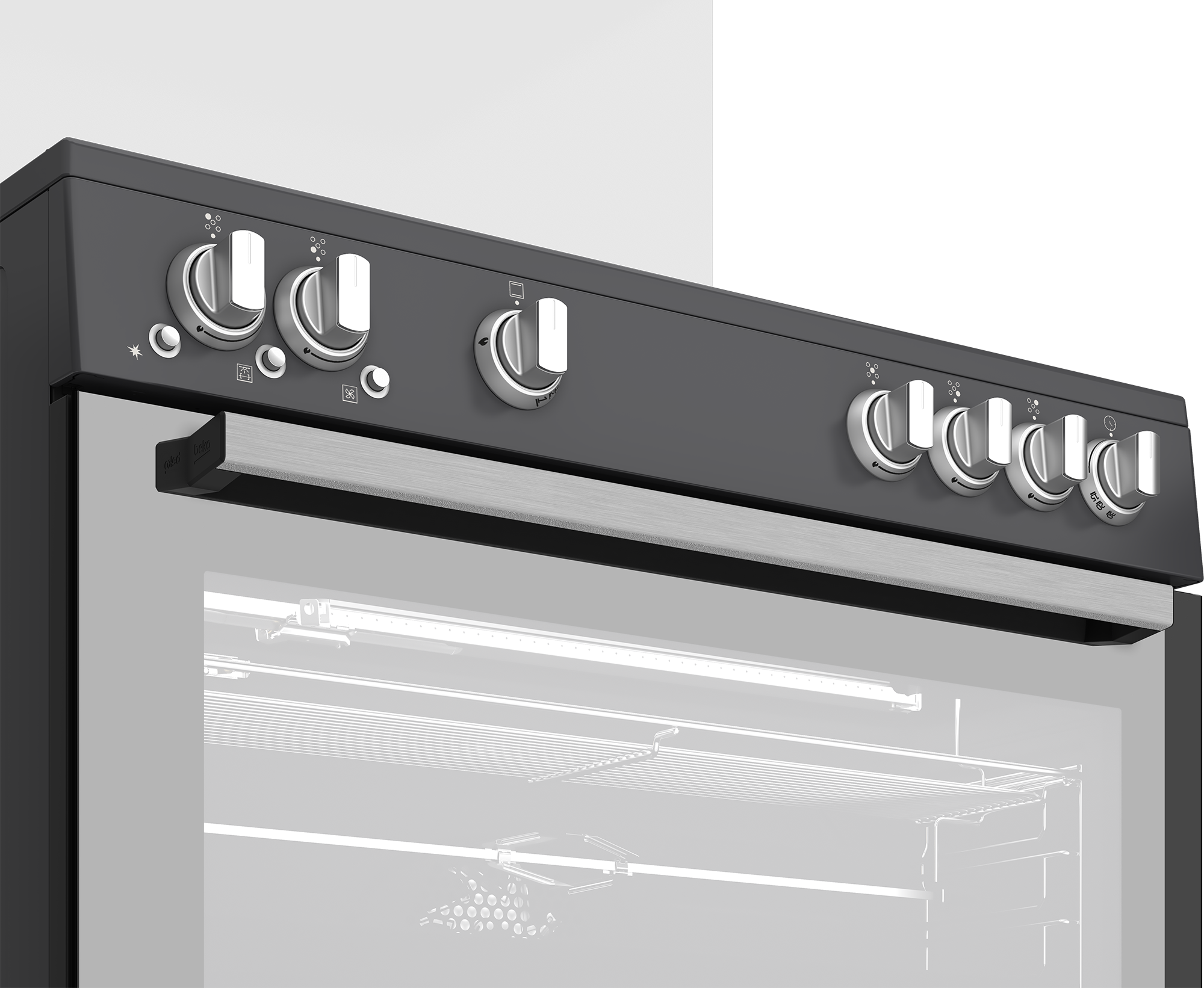 Beko Freestanding 90cm 5-Burner Cooker Gas Grill with Cooling Fan - GGR 15115 DX NA