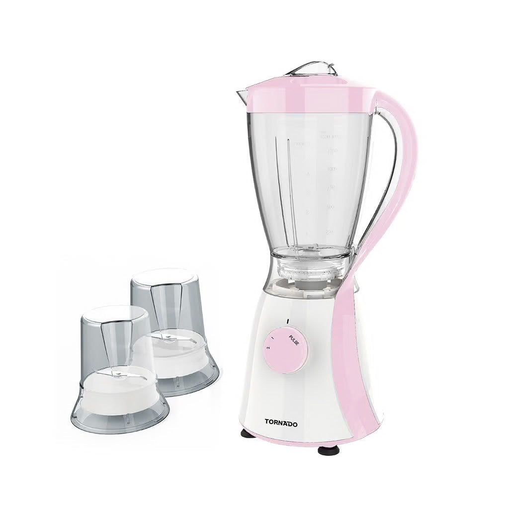 Tornado 1.5 L 600 Watt Blender with 2 Mills - TB-600/2 Rose