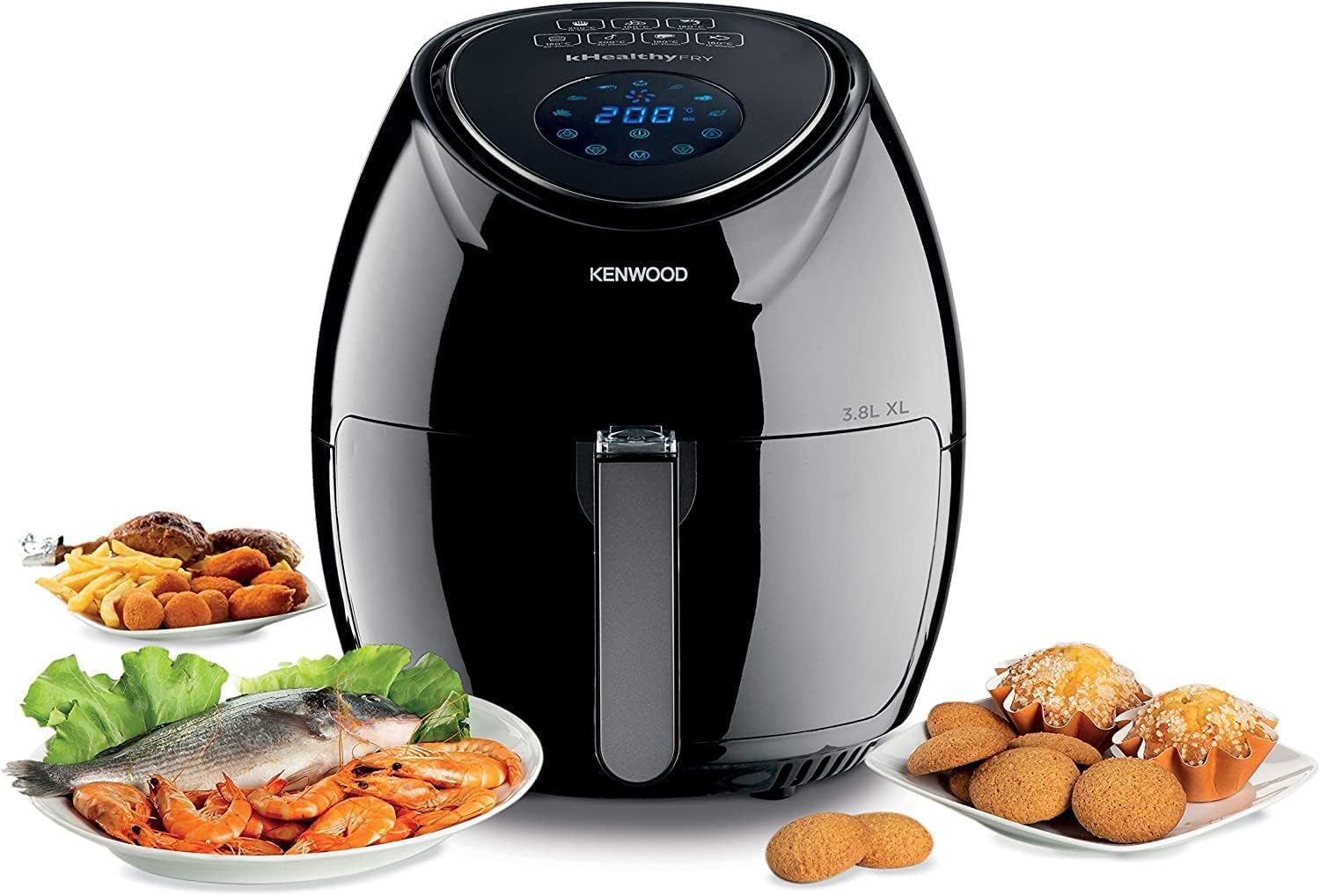 Kenwood KHealthyFry 3.8 L 1500 Watt Digital Air Fryer - HFP30