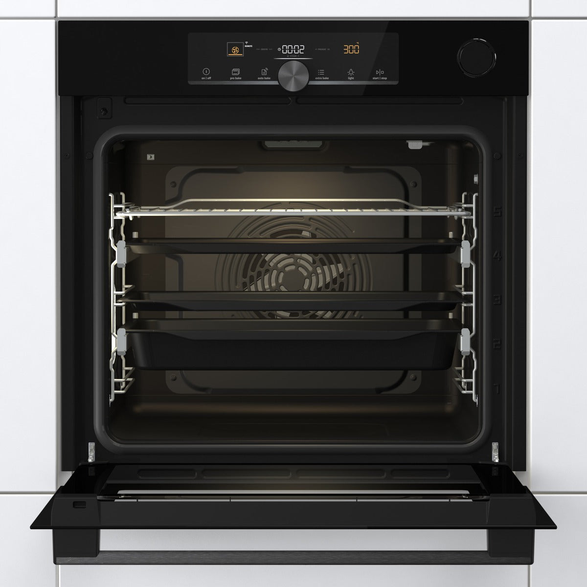 Gorenje Built-in 60cm 77 L Wifi Operated Electric Oven with Grill & Airfry - BSA6747A04BGWI