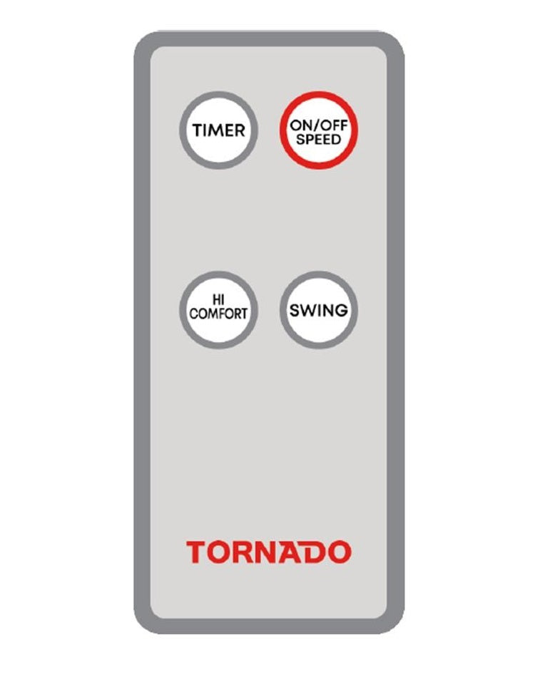 Tornado 16 Inch 4-Blade Wall Fan with Remote Control  - EPS16RW