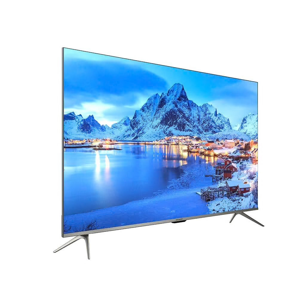 Sharp 65 Inch 4K UHD Frameless Smart LED TV with Built-in Receiver - 4T-C65DL6EX