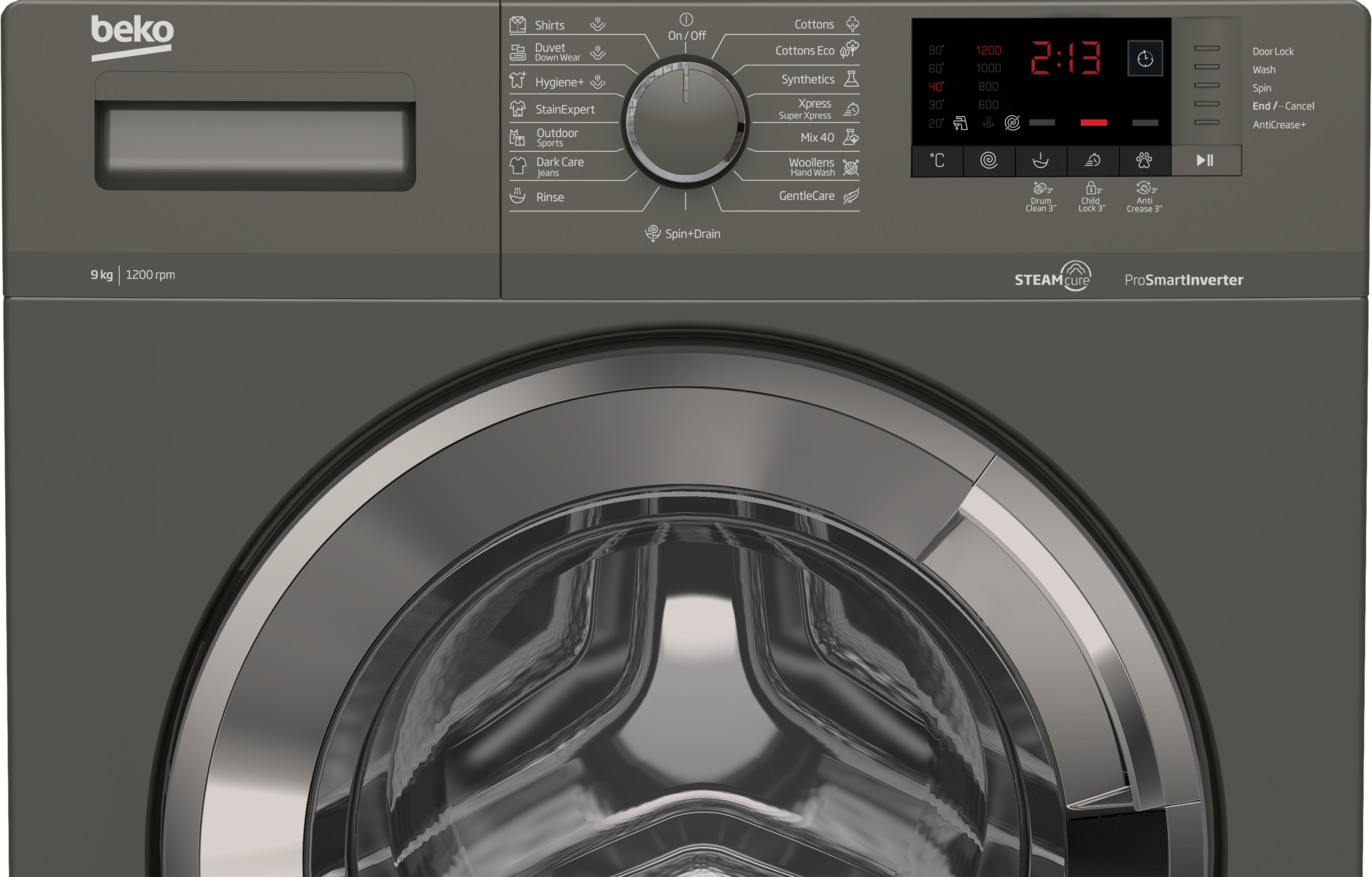 Beko 9 KG Front Loading Automatic Washing Machine - WTX 91232 XMCi 2