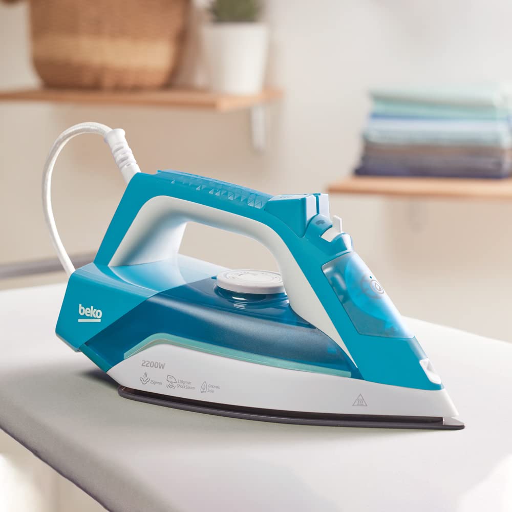 Beko 2200 Watt Ceramic Coated Steam Iron – SIM3122T