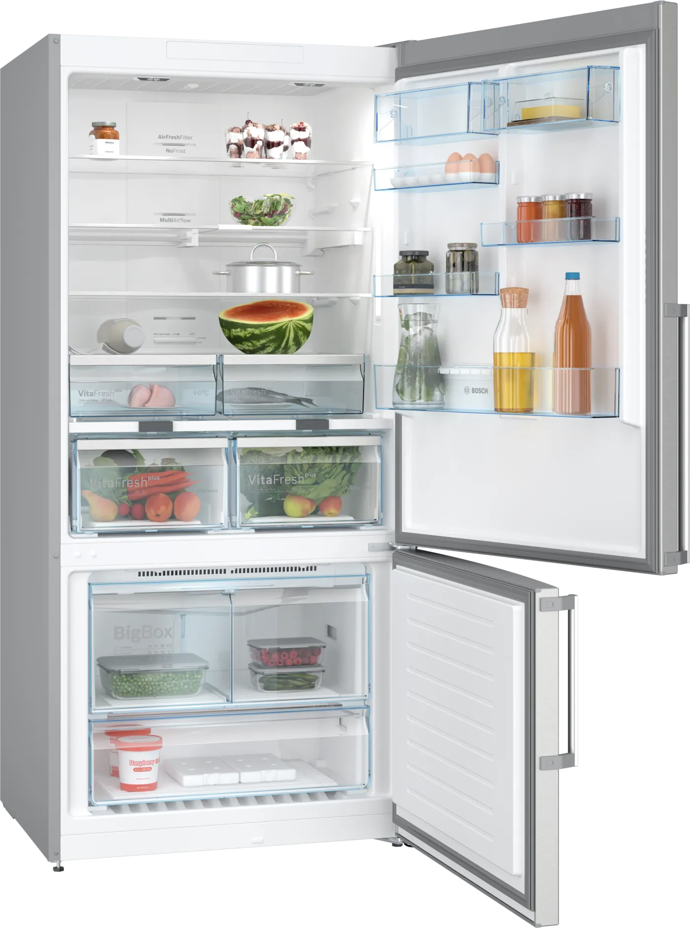 Bosch Series 6 | Bottom Freezer 631 L Refrigerator - KGN86CI3E8