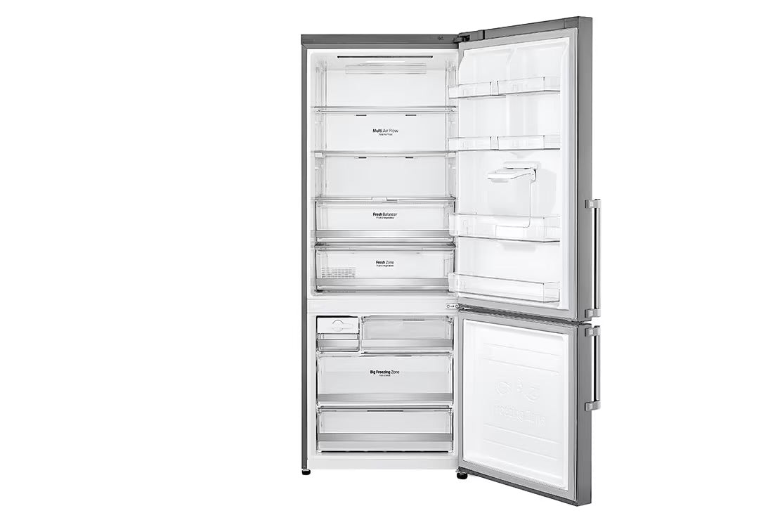 LG 446 L Bottom Freezer No Frost Refrigerator with Ice Maker Water Dispenser - GC-F689BLCM