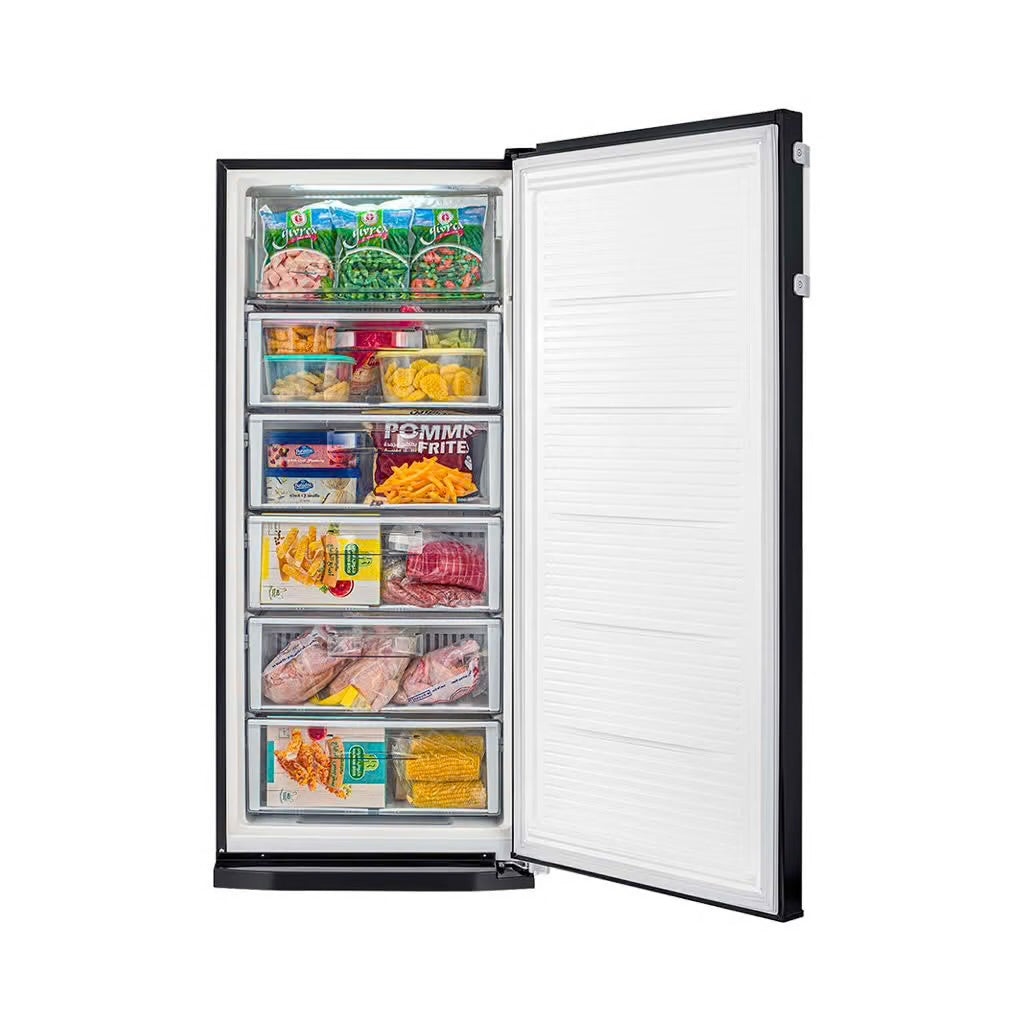 Tornado 223L 6-Drawer Upright Freezer - RH-H22T-BK