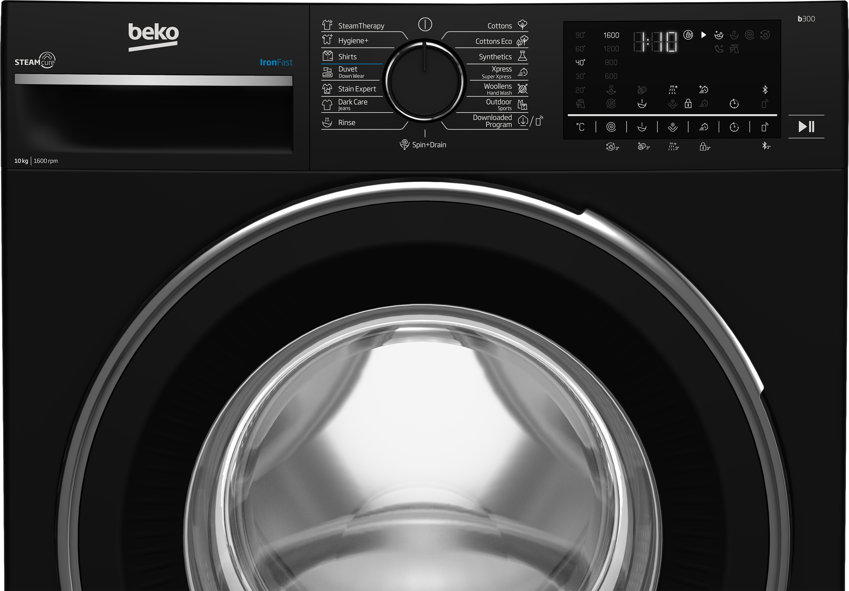 Beko 10 KG Front Loading Automatic Inverter Washing Machine - B3WFU501040BCi