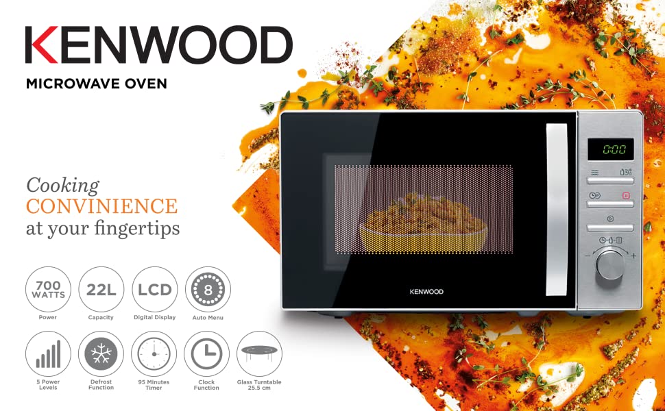 Kenwood 22L 700W Microwave Oven - MWM22