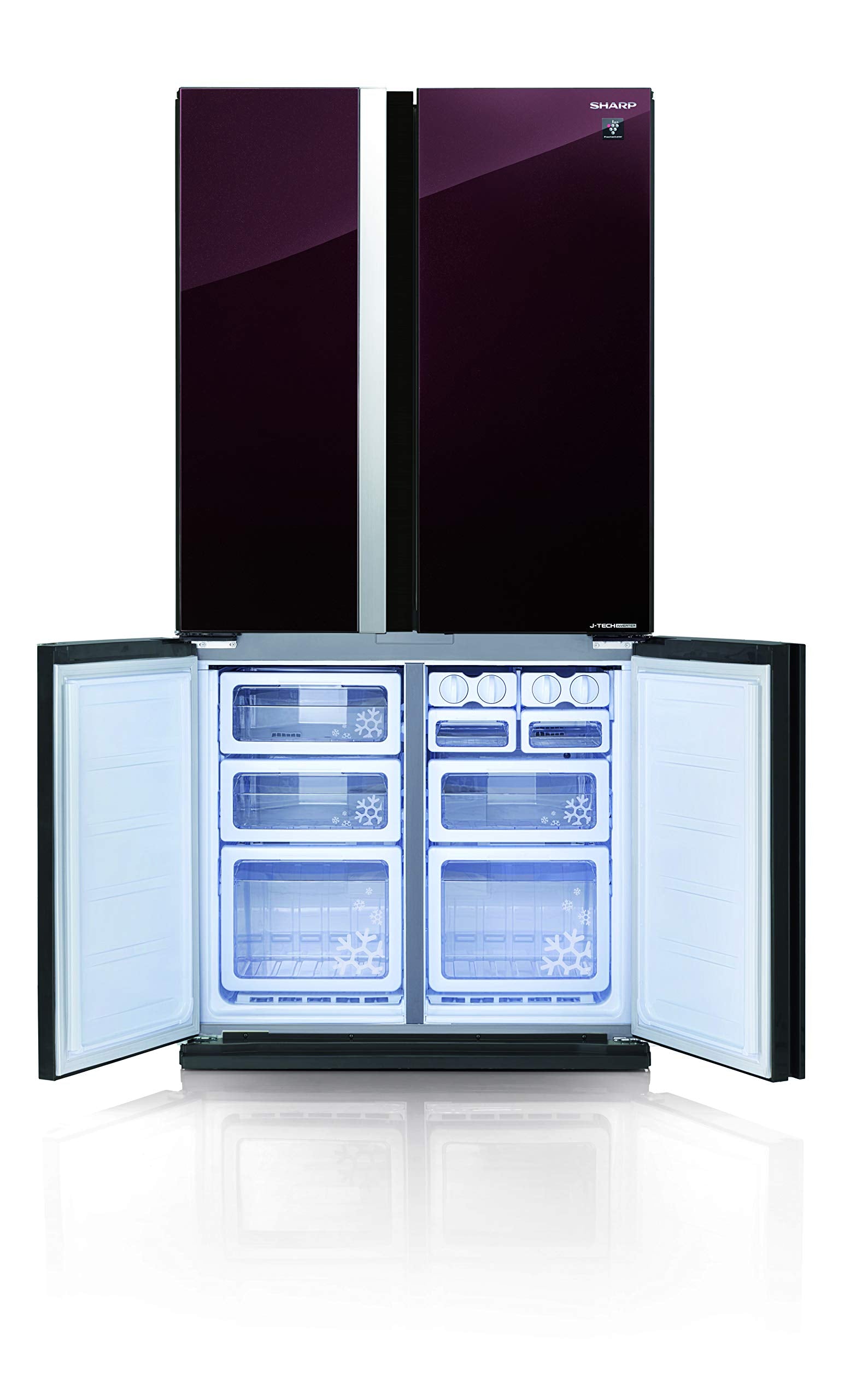 Sharp 4-Door 605 L Inverter Refrigerator - SJ-FS87V-RD