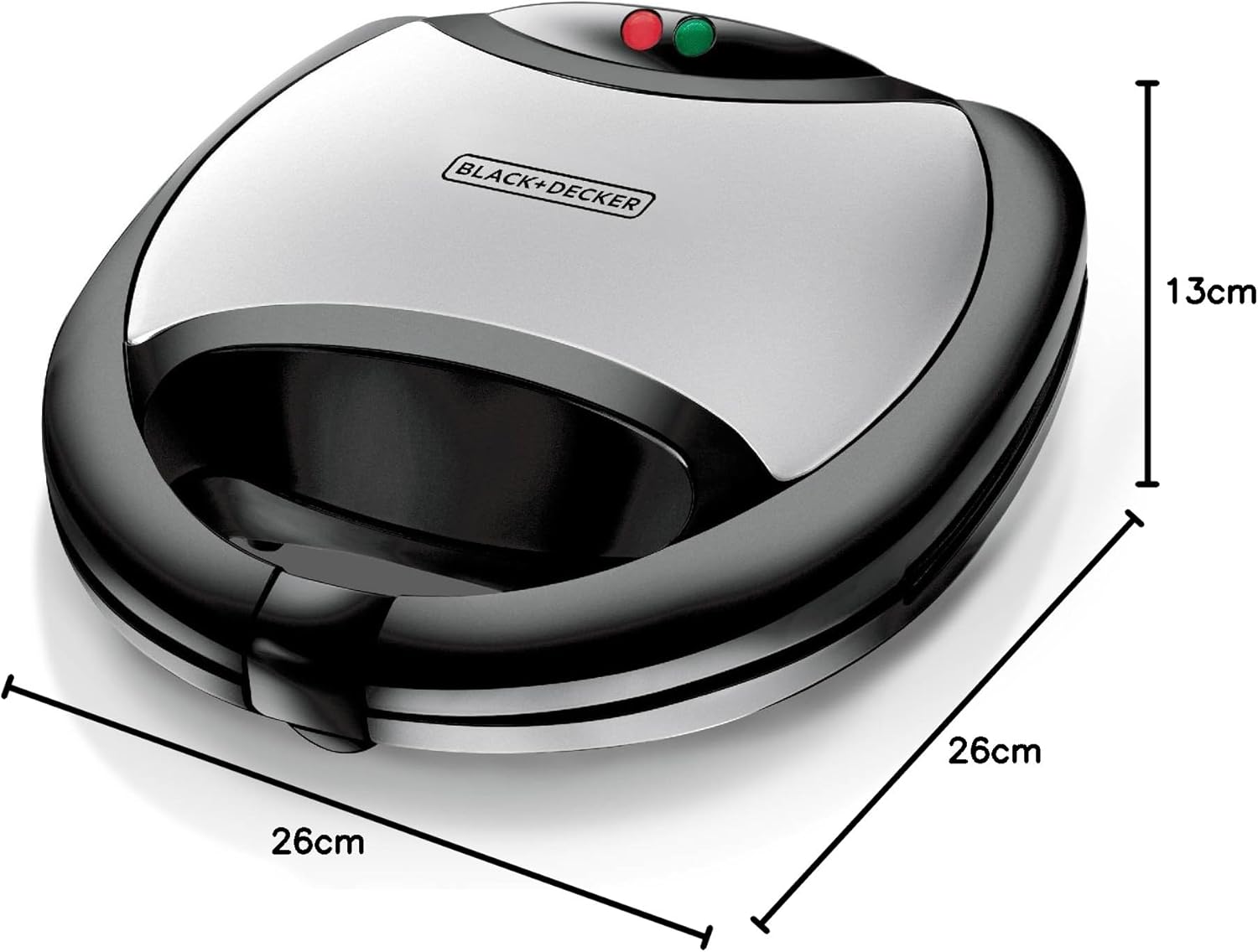 Black + Decker 2-Slot Sandwich Maker - TS2000B5