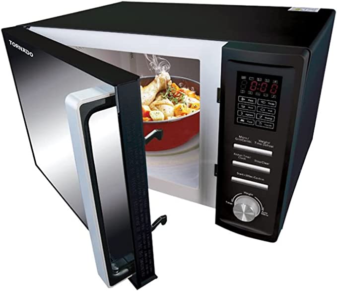 Tornado 36 L 1000 Watt Microwave with Grill - MOM-C36BBE-BK