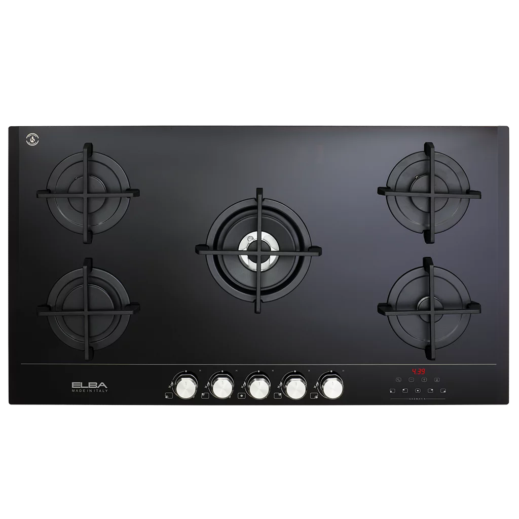 Elba 90cm Built-in 5-Burner Ceramic Gas Hob - ELIO 95G-MATIK