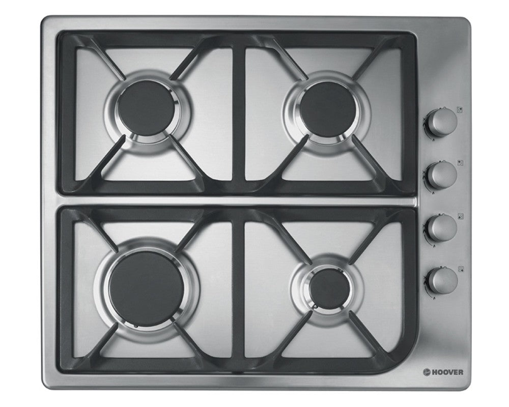 Hoover 60cm 4-Burner Built-in Gas Hob - HGL64SCX