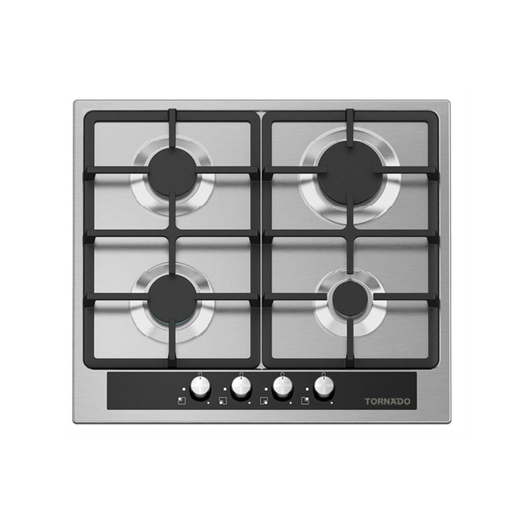 Tornado 60cm 4-Burner Built-in Gas Hob - GHV-M60CSU-BK