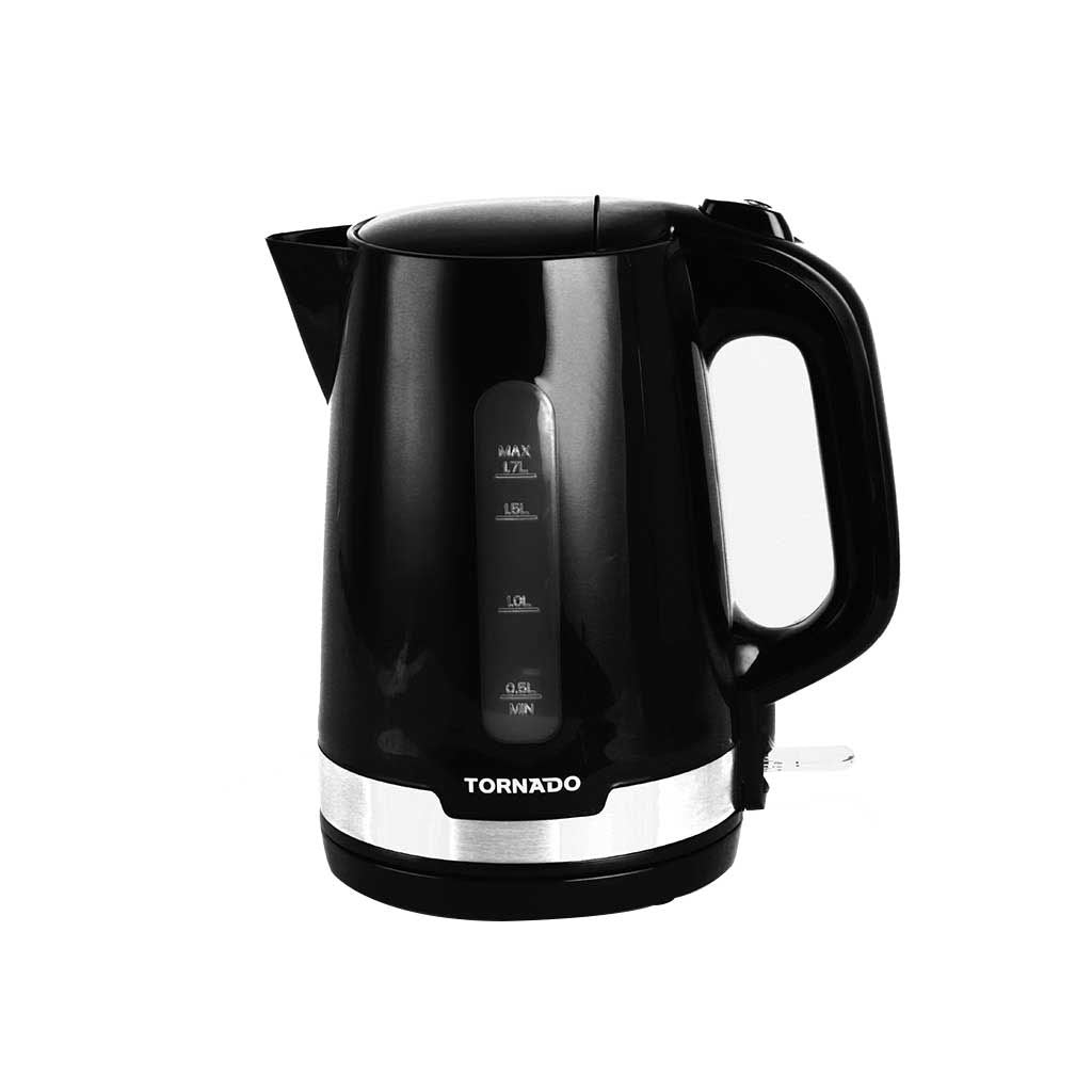 Tornado 1.7 L Plastic Electric Kettle - TKP-2217-B