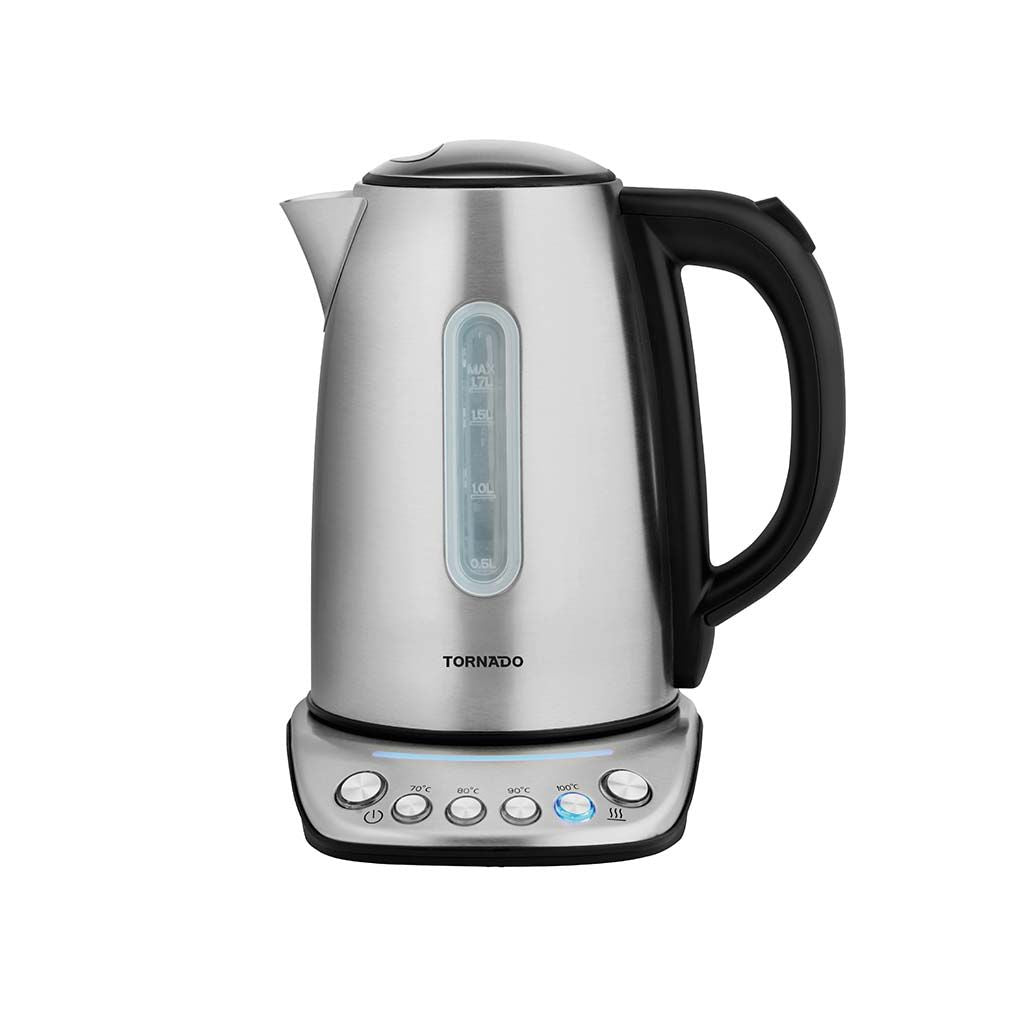 Tornado 1.7 L Stainless Steel Electric Kettle with Temperature Control - TKSE-4071