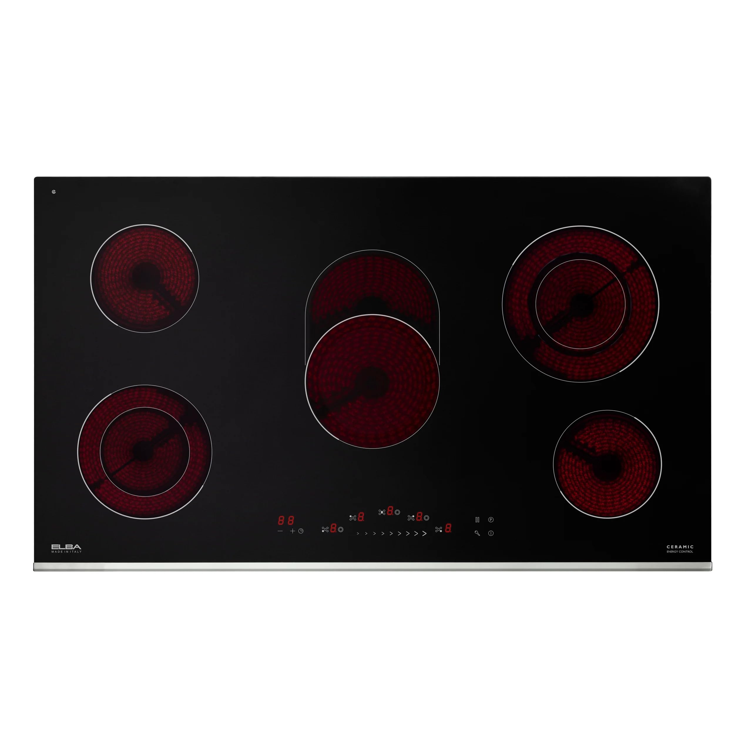 Elba 90cm 5-Burner Built-in Electric Hob - EVC905XF