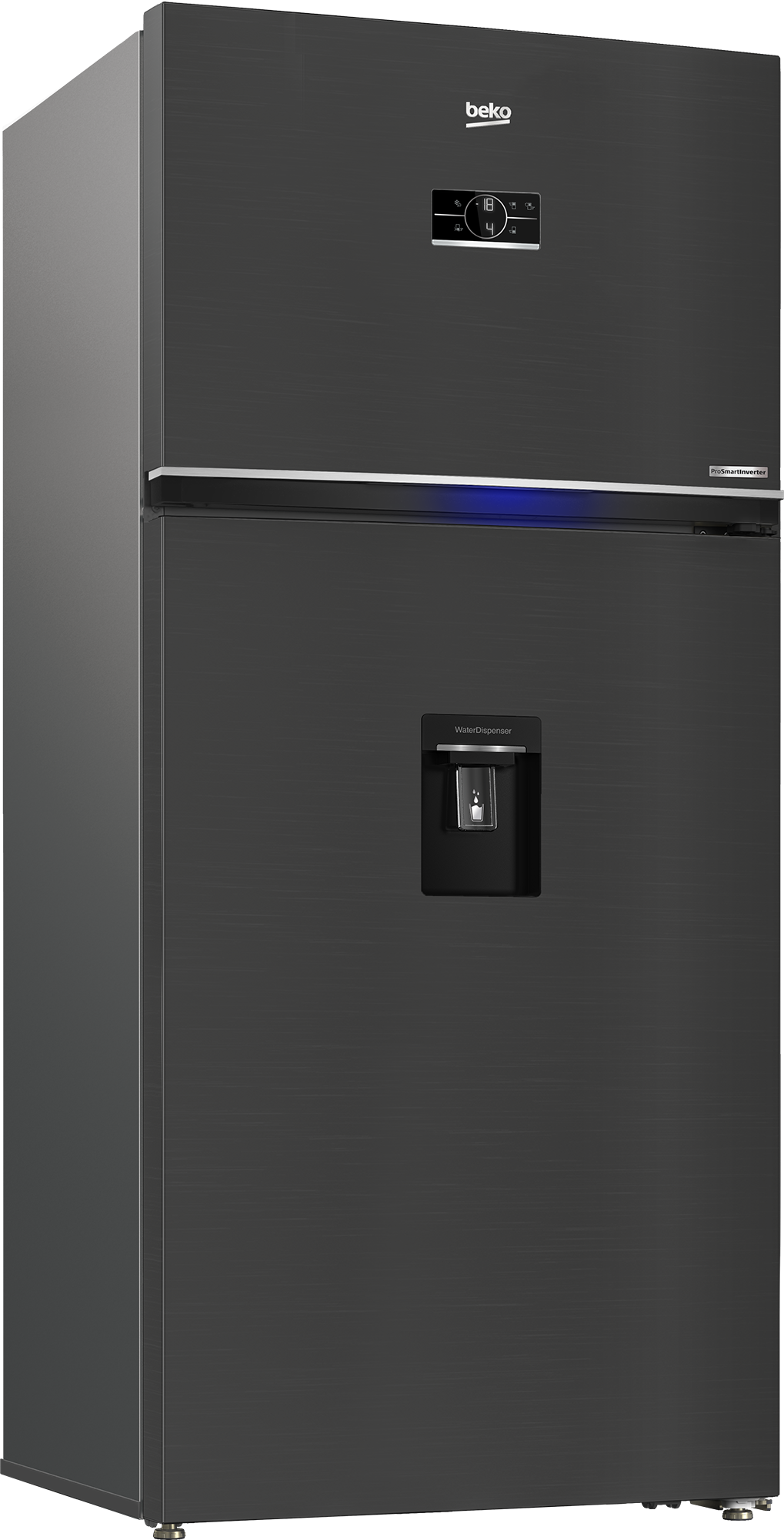 Beko 650L Top Freezer Inverter Refrigerator with Ice Dispenser and Digital Display - RDNE650E60ZXR