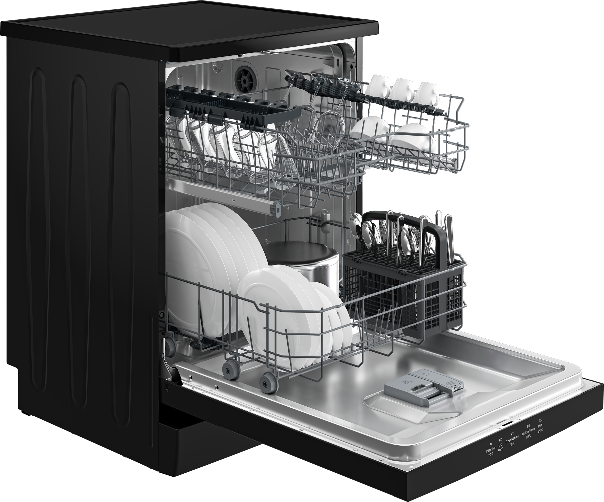 Beko 14-Person 5-Program Freestanding Dishwasher - BDFN15421B