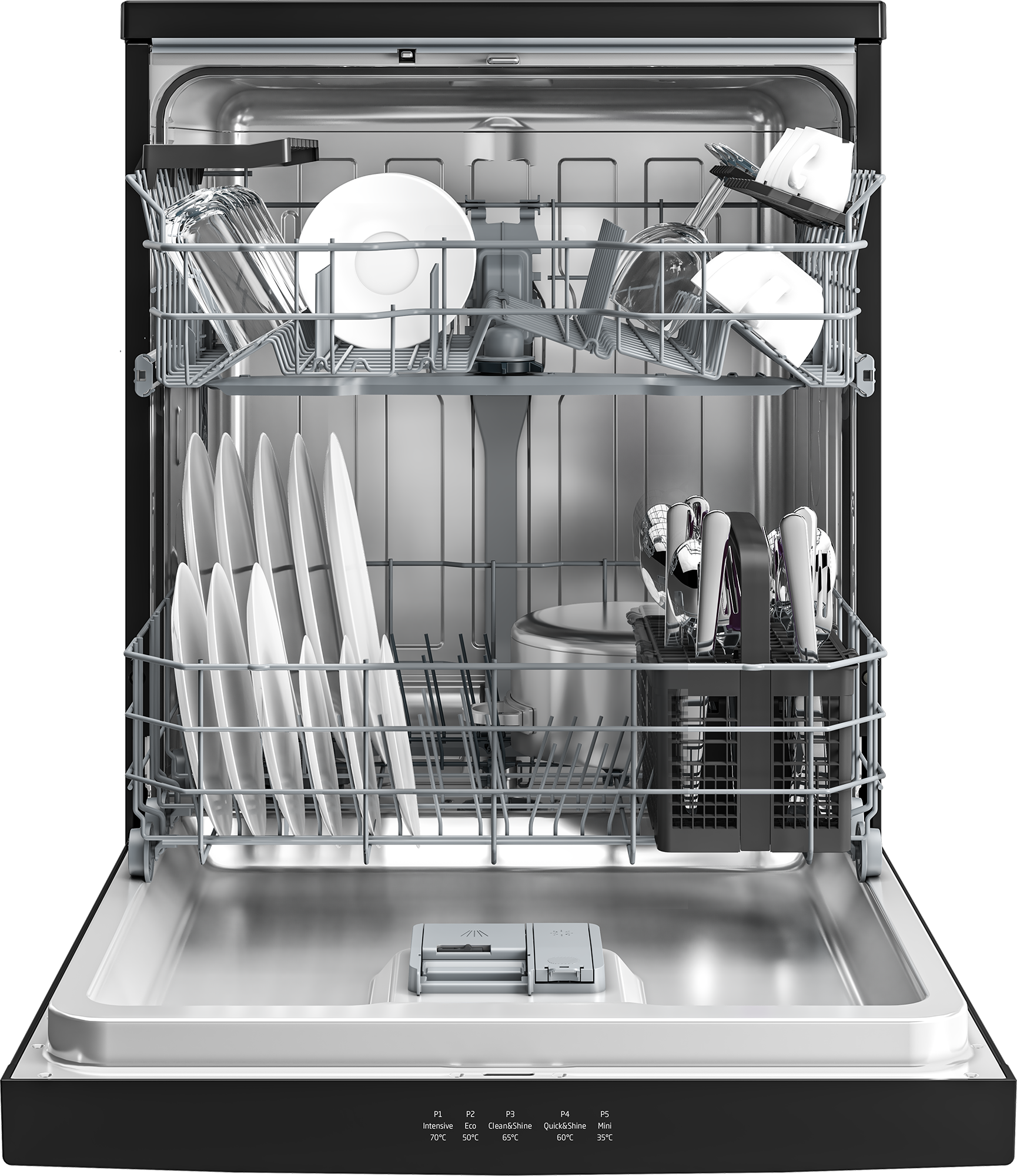 Beko 14-Person 5-Program Freestanding Dishwasher - BDFN15421B