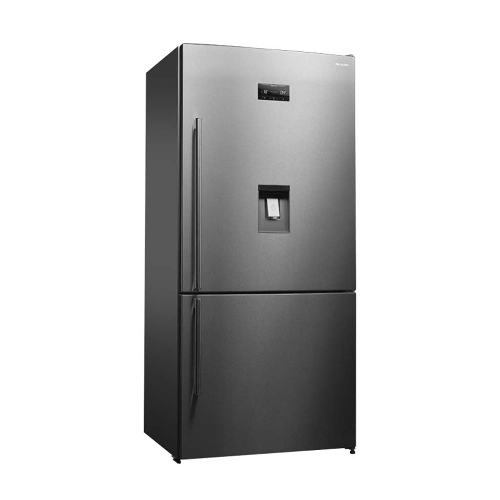 Sharp Bottom Freezer 565 L Digital Refrigerator with Ice Maker - SJ-BG725D-SS