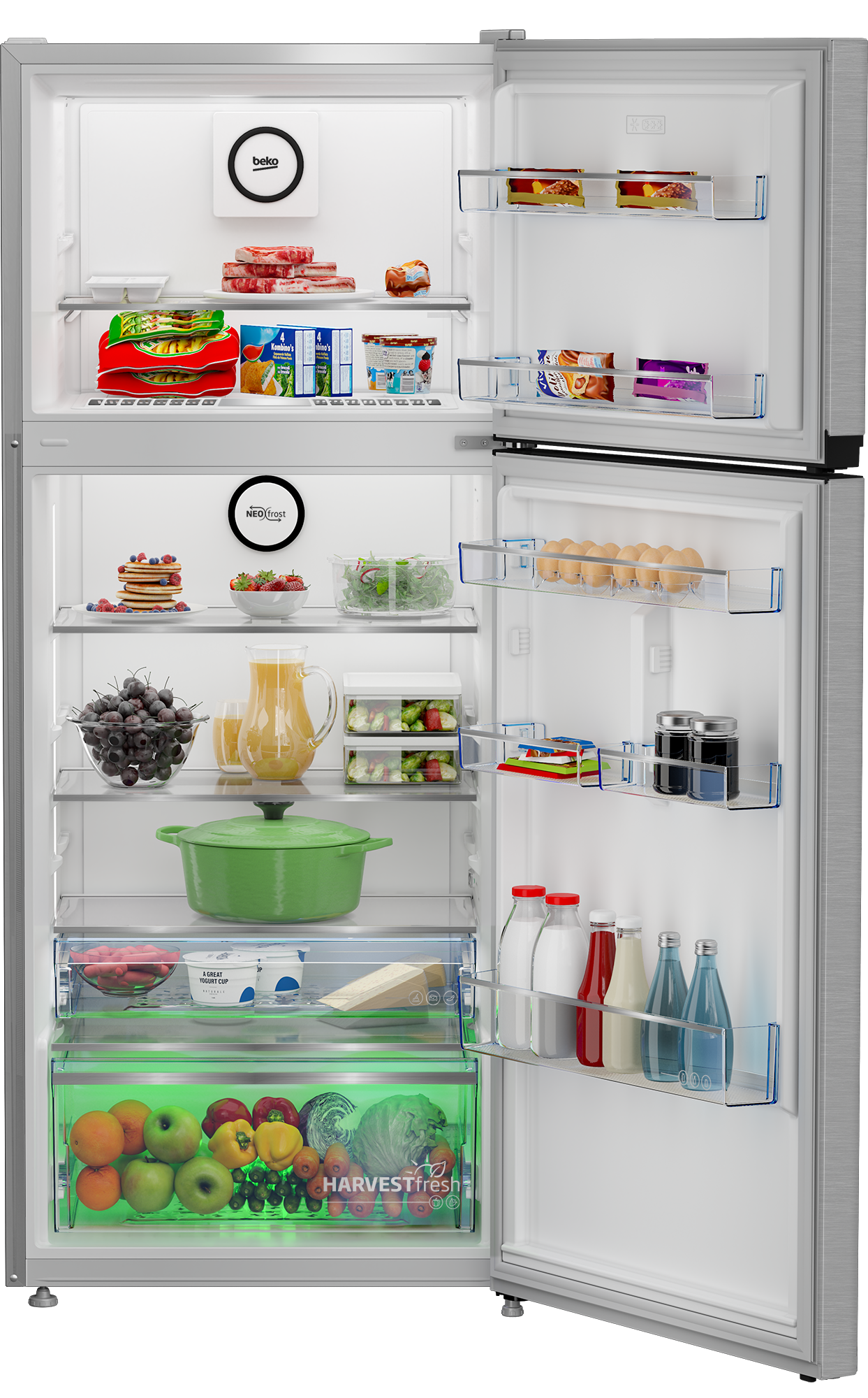 Beko 420 L Top Freezer Inverter Refrigerator - RDNE420K02DXITEG