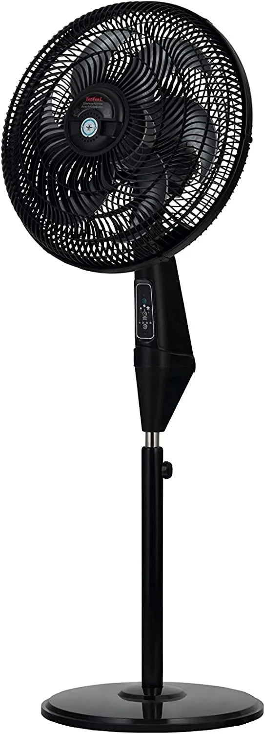 مروحة تيفال سايلنس فورس طاردة للبعوض مع جهاز تحكم عن بعد، 16 بوصة، 3 سرعات، أسود - VG4135EE