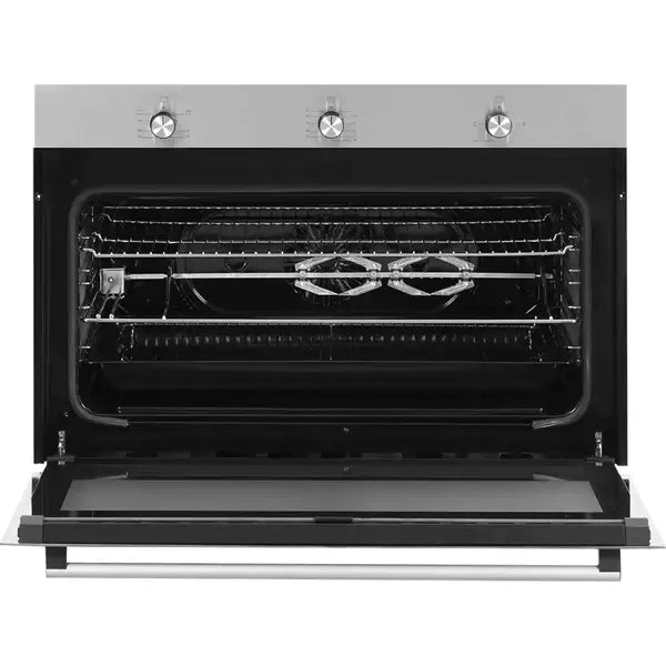 فرن غاز مدمج مع شواية من أوشن، 90 سم، سعة 97 لتر، ستانلس ستيل - OGVOF 94 IR SV