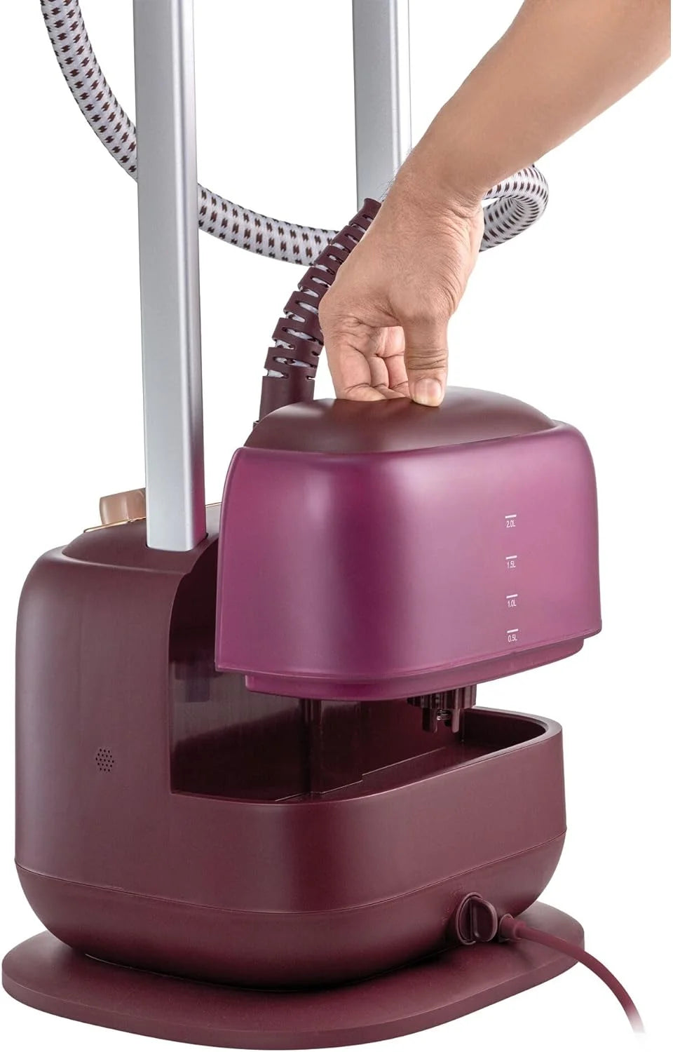 مكواة بخار عمودية ديجيتال للملابس من بلاك+ديكر، عمودين، 2400 وات، 6 مستويات - GSTD2450-B5
